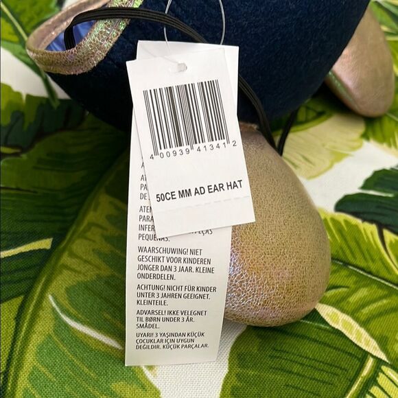 NWT Mickey Mouse Ears Hat - Black and Gold, 50th Anniversary - Picture 3 of 4